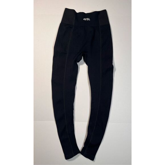 AYBL Reflex Seamless Leggings Black Compression Contour High Waist Size Small - Picture 5 of 10